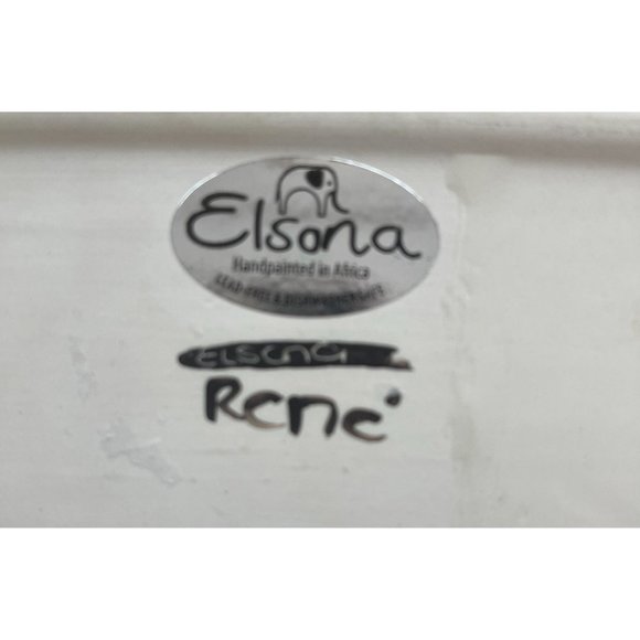 Oval French Platter Hand painted in Africa Elsona - Picture 7 of 7